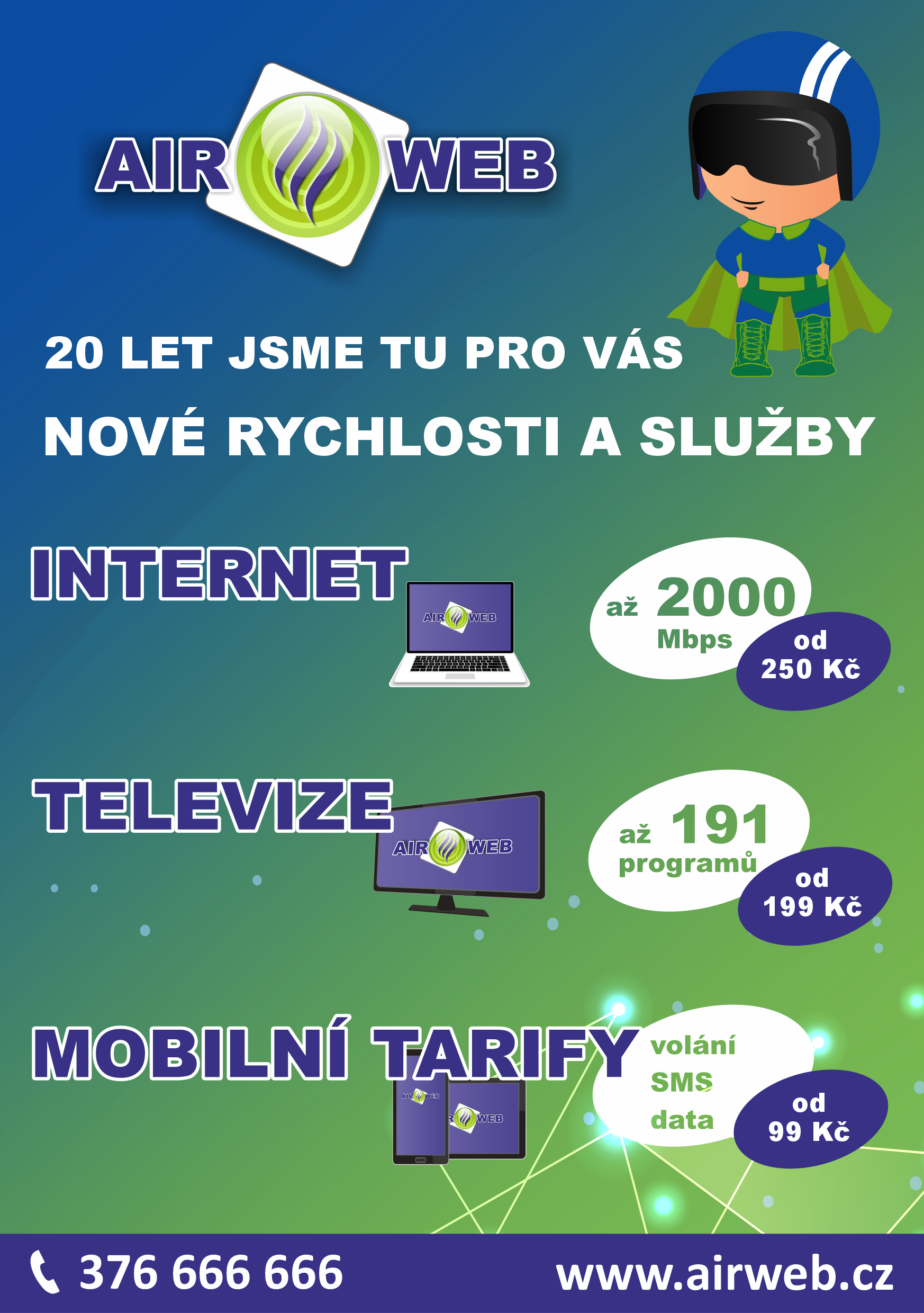 Airweb nové rychlosti a služby